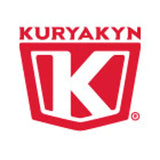 Red Kuryakyn logo on handlebar control mount for Kuryakyn Bullet handlebar control