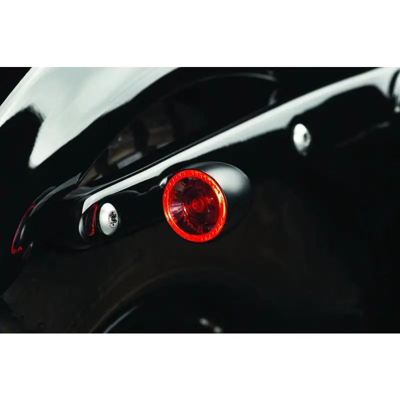 Kuryakyn 2555 Kuryakyn Bullet 1000 White/Amber Clear Lens Satin Black - 2555