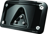 Kuryakyn Curved Laydown License Plate Frame Gloss Black - RV and Auto Parts