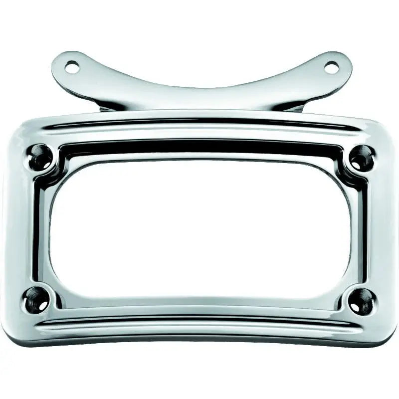 Kuryakyn 3162 Kuryakyn Curved License Plate Frame Chrome - 3162