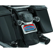 Kuryakyn 3163 Kuryakyn Curved License Plate Mount Chrome - 3163