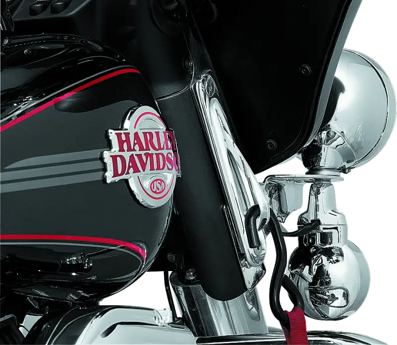 Kuryakyn Custom Teardrop Tie-Down Brackets 83-13 Touring Chrome - Kuryakyn
