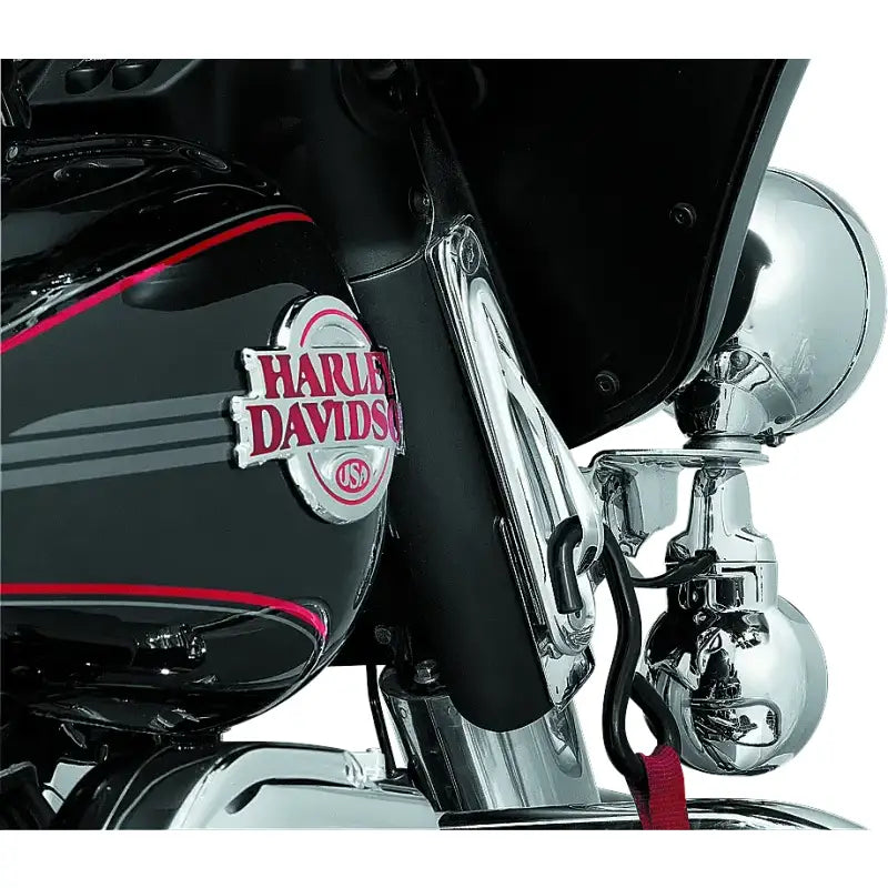 Kuryakyn Custom Teardrop Tie-Down Brackets 83-13 Touring Chrome - Kuryakyn
