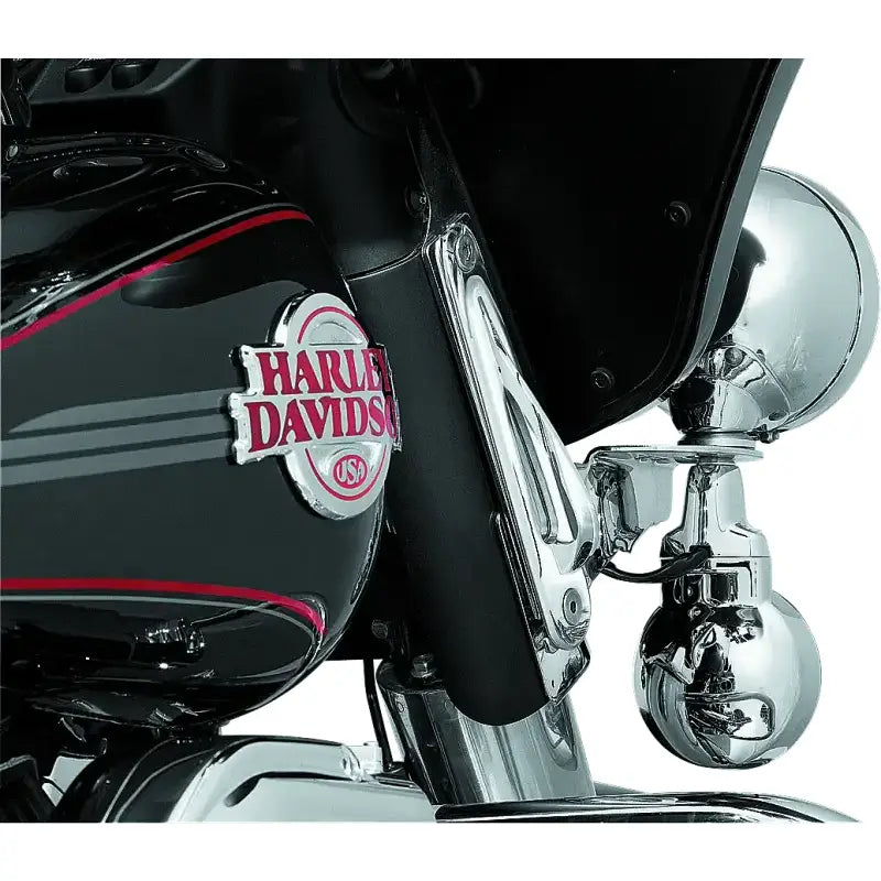 Kuryakyn Custom Teardrop Tie-Down Brackets 83-13 Touring Chrome - Kuryakyn