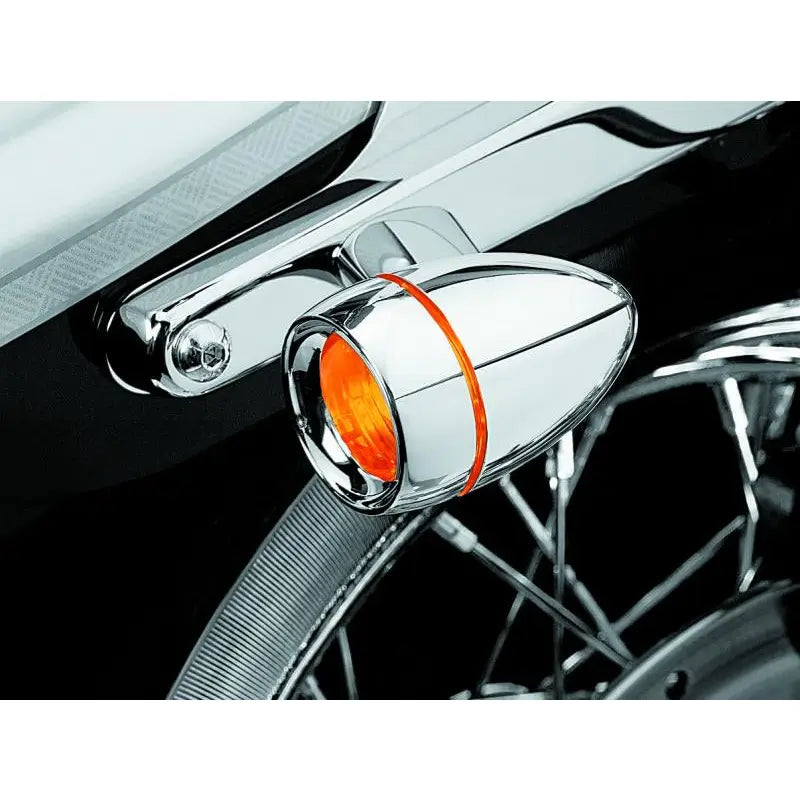 Kuryakyn 2108 Kuryakyn Deep Dish Bezel With Amber Lens Chrome - 2108