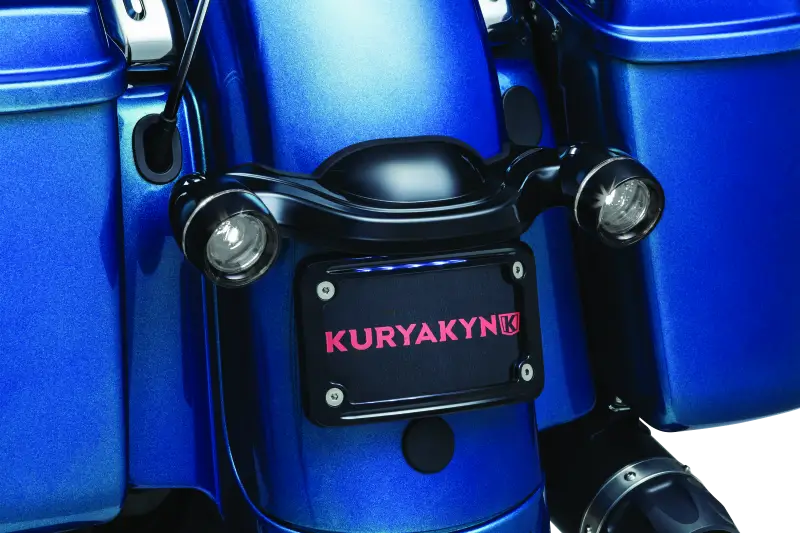 Kuryakyn Deep Dish Bezel For Bullet Turn Signals Smoke Lens Gloss Black - Kuryakyn