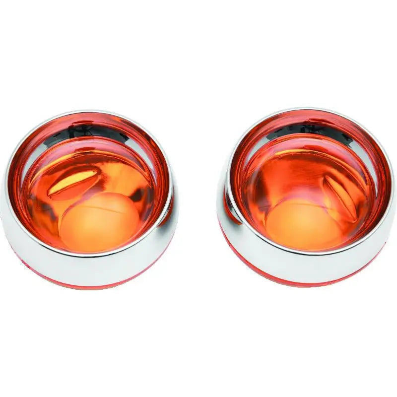 Kuryakyn 2268 Kuryakyn Deep Dish Bezels With Amber Lenses - 2268