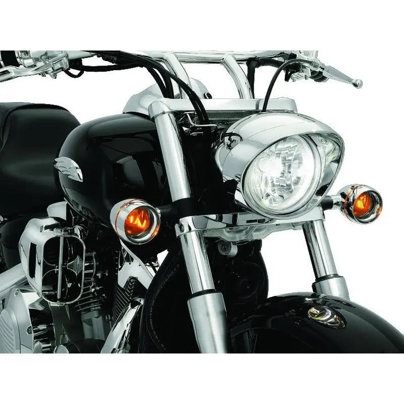 Kuryakyn 2270 Kuryakyn Deep Dish Bezels With Smoke Lenses Red Light - 2270