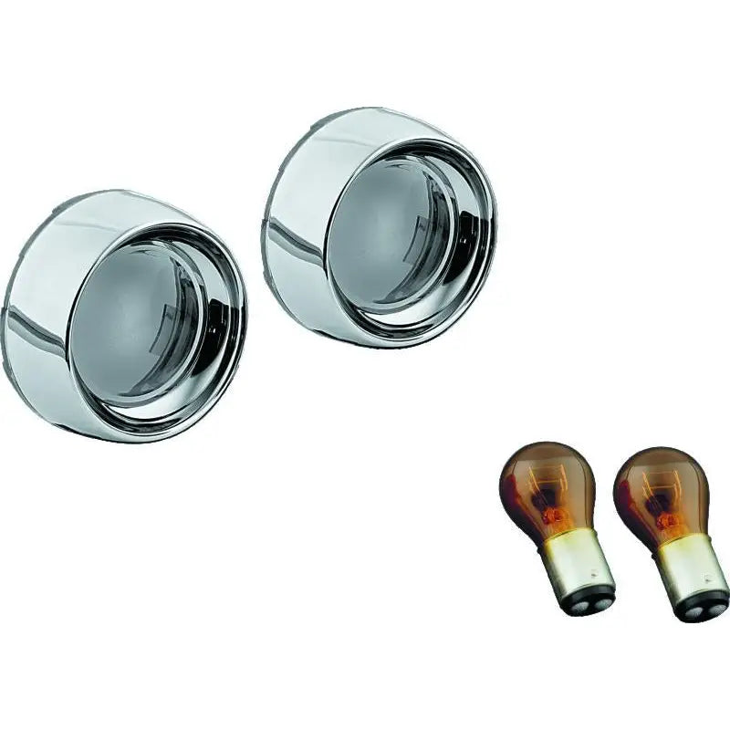 Kuryakyn 2270 Kuryakyn Deep Dish Bezels With Smoke Lenses Red Light - 2270