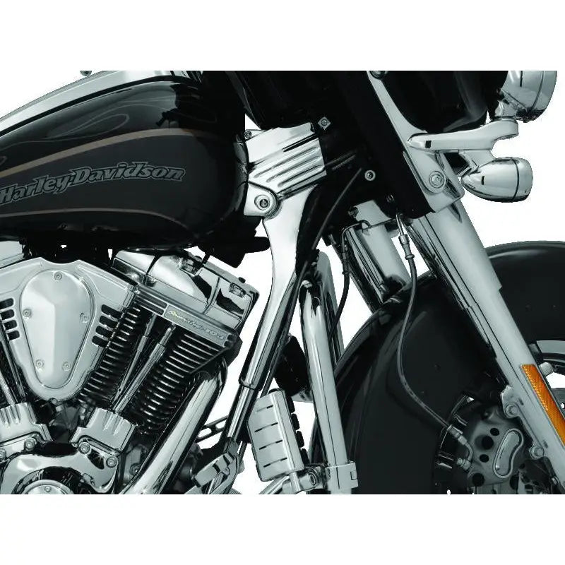 Kuryakyn 8146 Kuryakyn Deluxe Neck Cover Kit 95-05 Touring Models Chrome