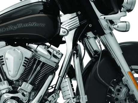 Kuryakyn Deluxe Neck Cover Kit 95-05 Touring Models Chrome - RV and Auto Parts