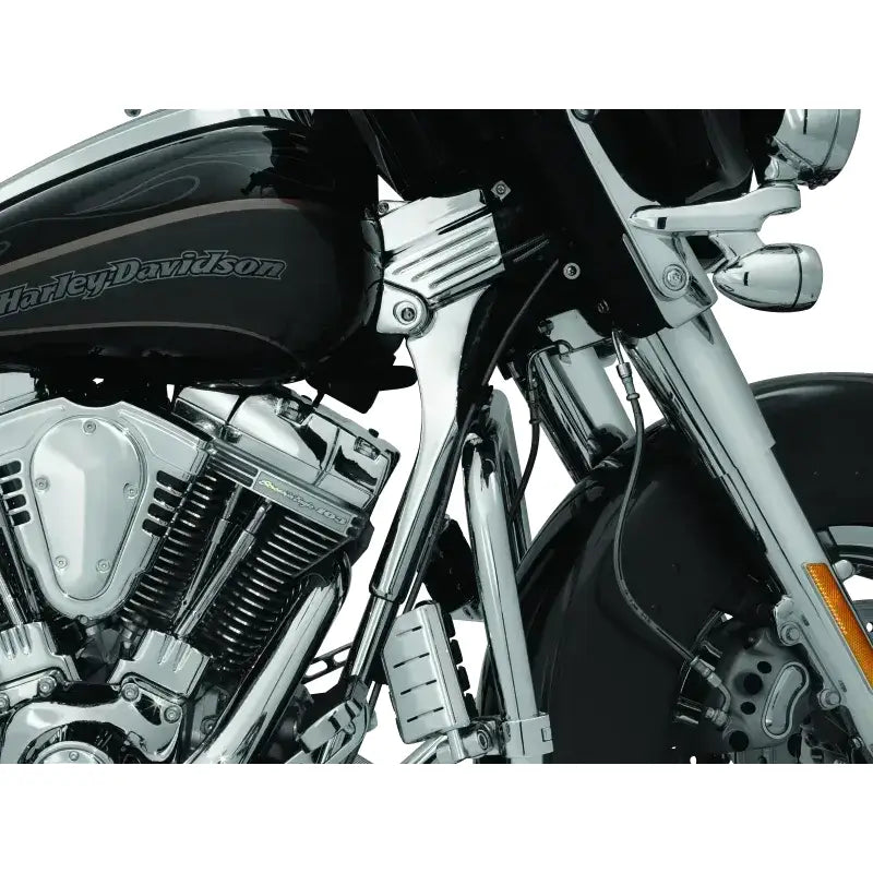 Kuryakyn Deluxe Neck Cover Kit 95-05 Touring Models Chrome - RV and Auto Parts