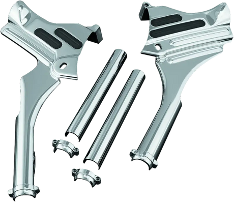 Kuryakyn Deluxe Neck Covers 95-07 Touring Models Chrome - Kuryakyn