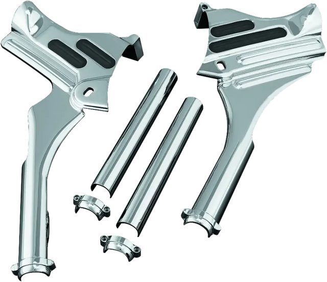 Kuryakyn Deluxe Neck Covers 95-07 Touring Models Chrome - Kuryakyn