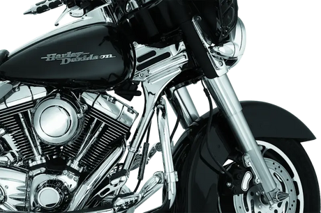 Kuryakyn Deluxe Neck Covers 95-07 Touring Models Chrome - Kuryakyn