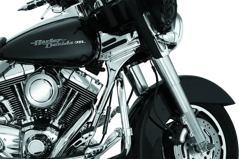 Kuryakyn Deluxe Neck Covers 95-07 Touring Models Chrome - Kuryakyn