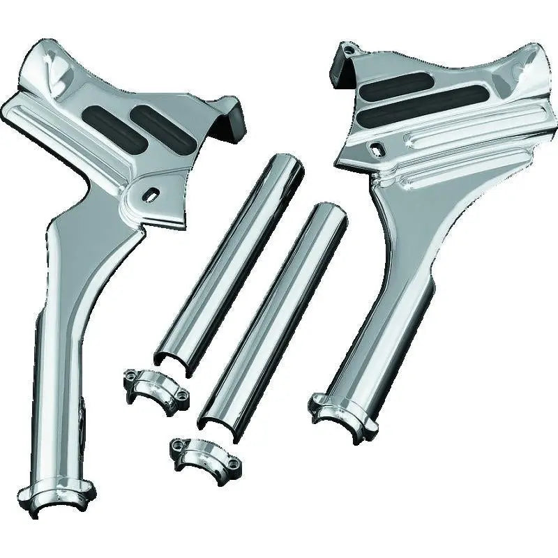 Kuryakyn 7866 Kuryakyn Deluxe Neck Covers 95-07 Touring Models Chrome
