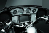 Kuryakyn Deluxe Tri-Line Stereo Trim Kit 14-Up Touring Models Chrome - Kuryakyn