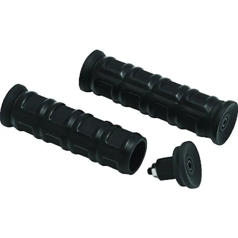 Kuryakyn 6677 Kuryakyn Dillinger Grips 1in Universal Black - 6677
