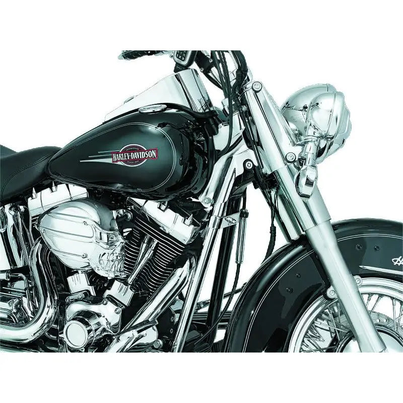 Kuryakyn 7853 Kuryakyn Downtube Covers 00-06 Softail Chrome - 7853