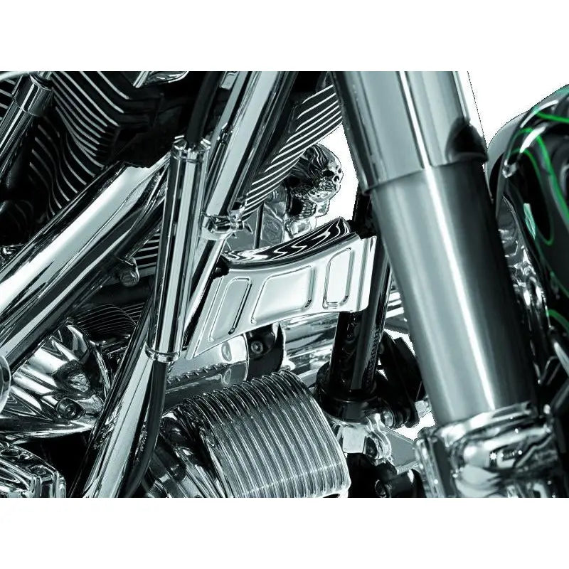 Kuryakyn 7774 Kuryakyn Downtube Cross Brace Cover 99-13 Touring Chrome - 7774