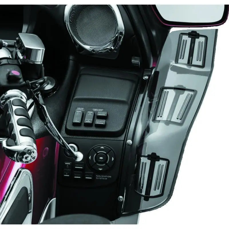 Kuryakyn 8939 Kuryakyn Dragon Wings 01-17 Honda GL1800 Models Smoke