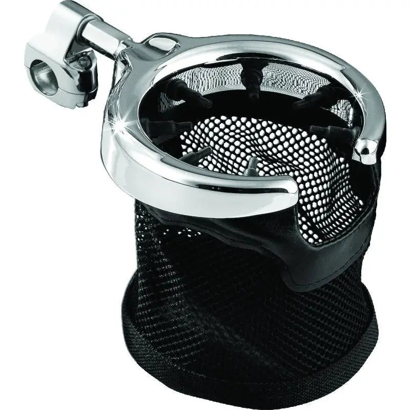 Kuryakyn 1475 Kuryakyn Drink Holder With Basket 1-1/4in Mount Chrome - 1475