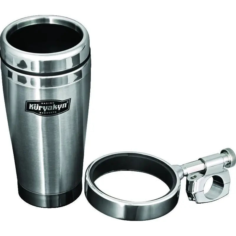 Kuryakyn 1464 Kuryakyn Drink Holder With Stainless Steel Mug 1in Bar Clamp Chrome - 1464