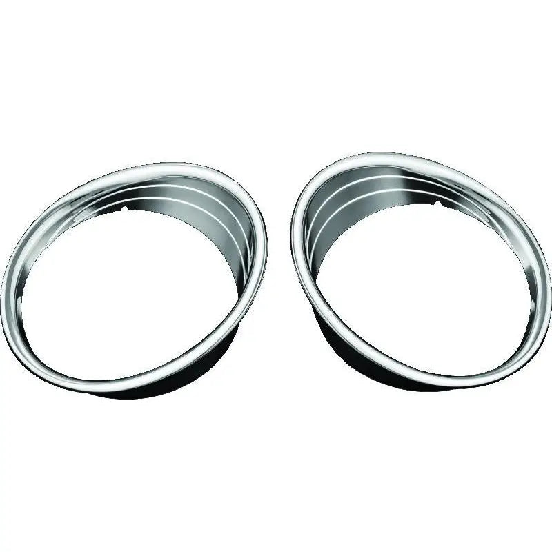 Kuryakyn 5622 Kuryakyn Driving Light Bezels Indian Chrome - 5622
