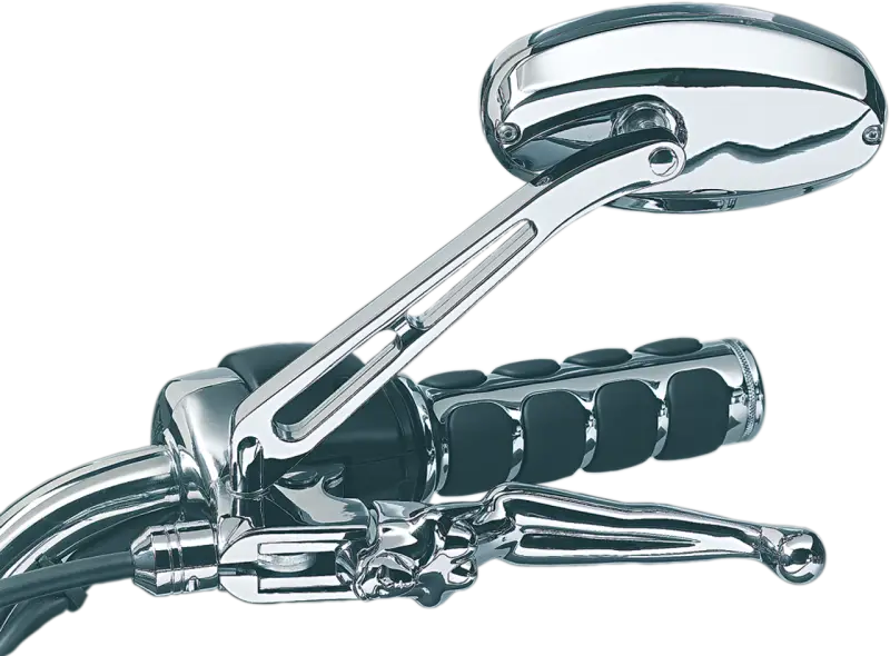 Kuryakyn Ellipse Mirror Flat Glass Chrome - 1437 - Interior Accessories