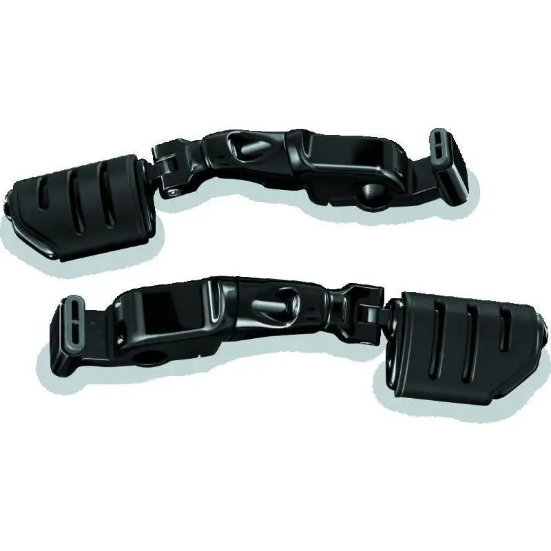 Kuryakyn 3995 Kuryakyn Ergo II Trident Dually ISO Pegs With Long Arms Gloss Black - 3995