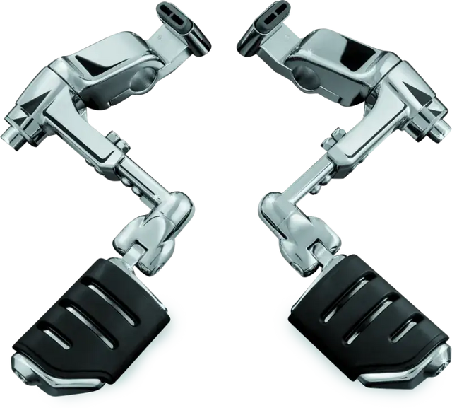 Kuryakyn Ergo III Adjustable Mount With Trident Dually ISO Pegs Chrome - RV and Auto Parts