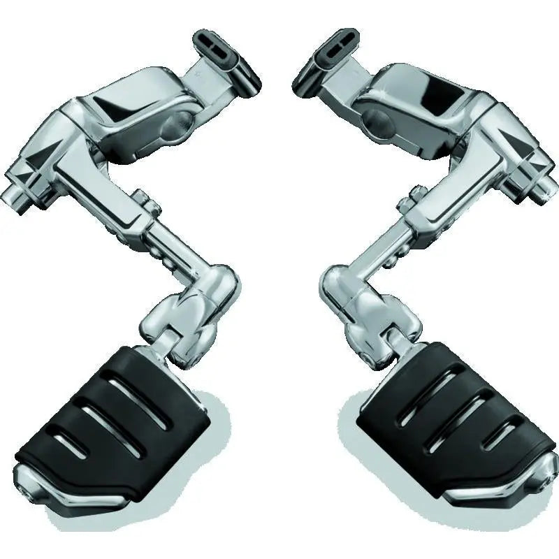 Kuryakyn 4081 Kuryakyn Ergo III Adjustable Mount With Trident Dually ISO Pegs Chrome