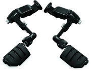 Kuryakyn Ergo III Adjustable Mount With Trident Dually ISO Pegs Gloss Black - RV and Auto Parts
