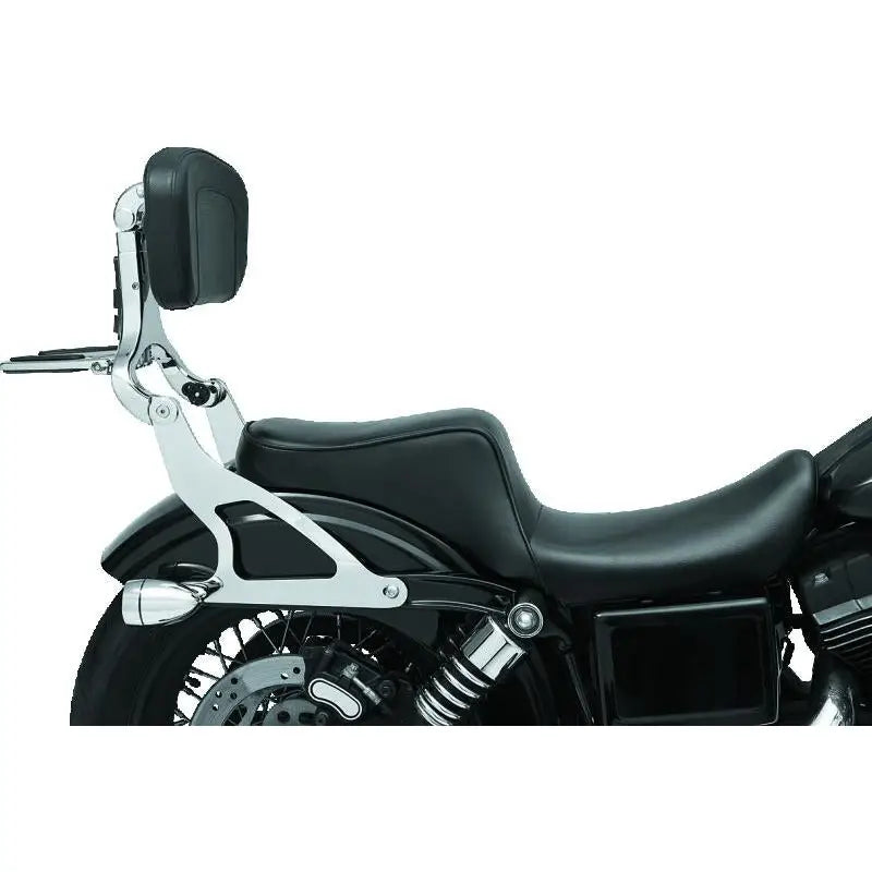 Kuryakyn 7095 Kuryakyn Fixed Mounts Multi-Purpose Driver & Passenger Backrest 06-17 Dyna Models Chrome - 7095