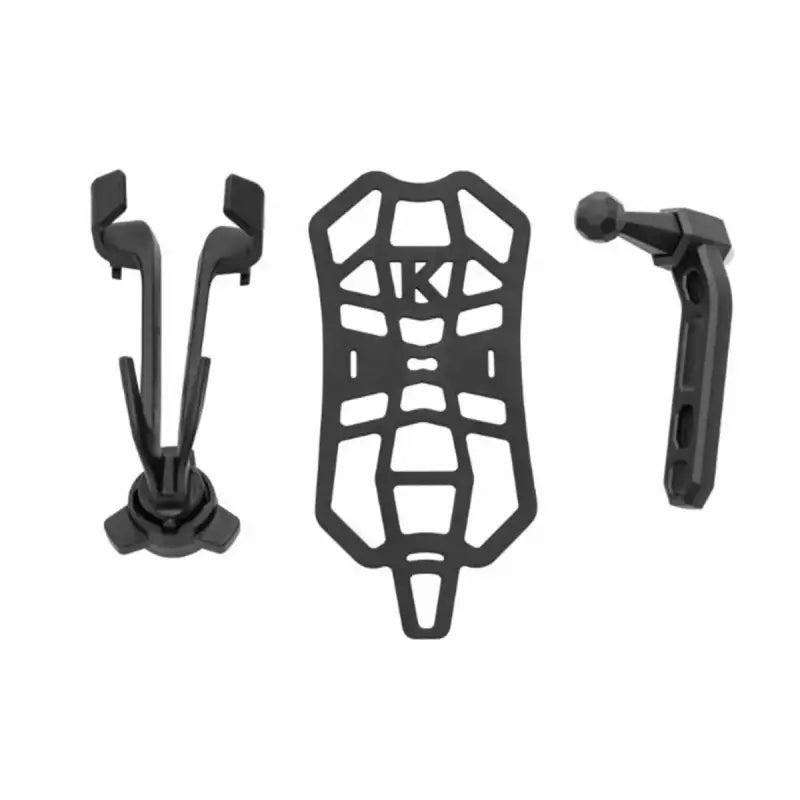 Black Kuryakyn Free-Flex device holder perch mount components for secure phone holding