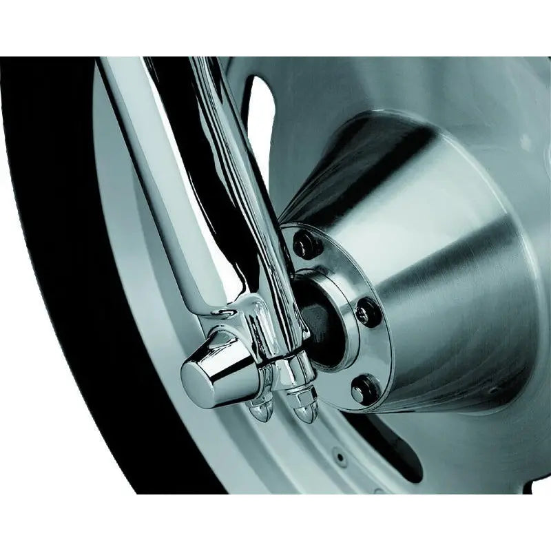 Kuryakyn 1214 Kuryakyn Front Axle Nut Caps Chrome