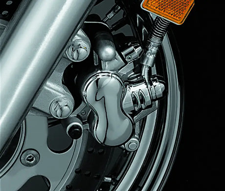 Kuryakyn Front Caliper Cover Metric Chrome - 1294 - Brakes Rotors & Pads