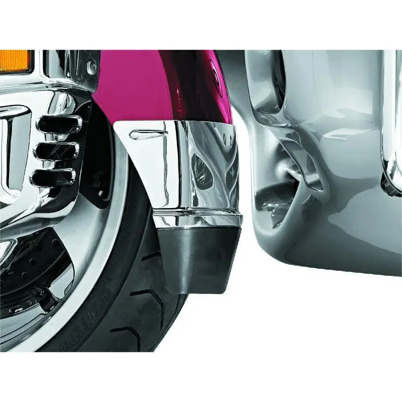 Kuryakyn 7352 Kuryakyn Front Fender Extension With Mud Flap 01-17 Honda GL1800 Chrome