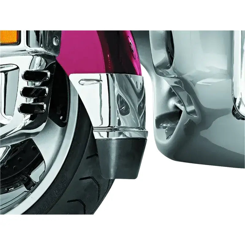Kuryakyn Front Fender Extension With Mud Flap 01-17 Honda GL1800 Chrome - RV and Auto Parts