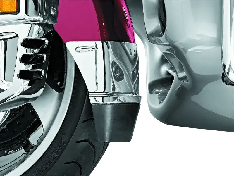 Kuryakyn Front Fender Extension With Mud Flap 01-17 Honda GL1800 Chrome - RV and Auto Parts
