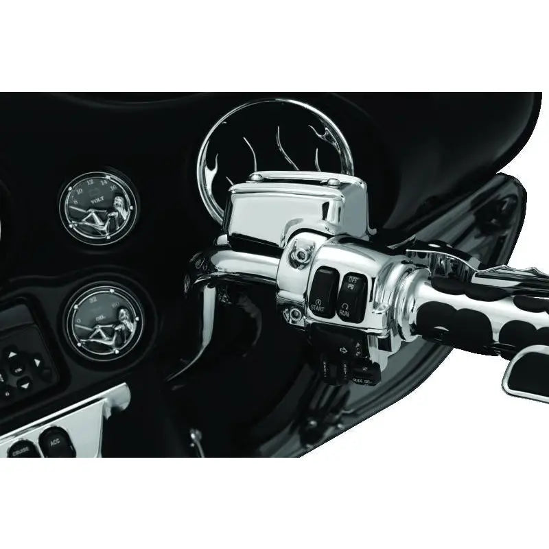 Kuryakyn 1740 Kuryakyn Handlebar Control Dress Up Kit Chrome
