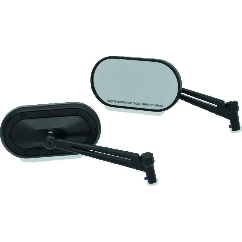 Kuryakyn 1737 Kuryakyn Heavy Industry Mirrors Black - 1737