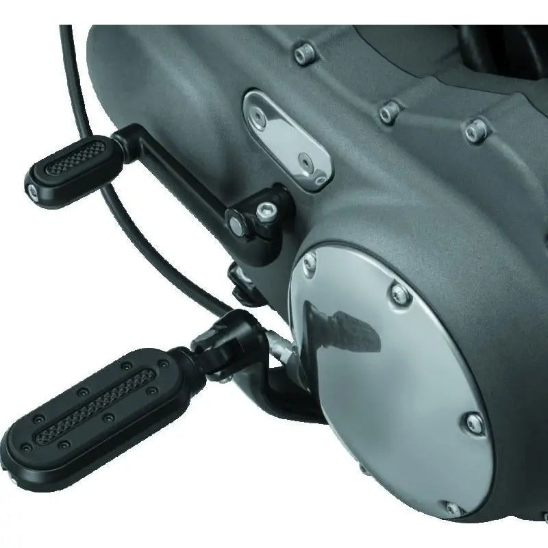 Kuryakyn 7032 Kuryakyn Heavy Industry Pegs With Adapters Satin Black - 7032