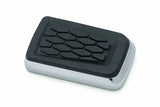 Kuryakyn Hex Brake Pedal Pad Chrome with hexagon pattern for enhanced grip and control, ideal for RV, automotive, powersports, off-road, marine, exterior, truck accessories, interior, truck bed, RV parts, apparel, helmets, racing, riding, BMX.