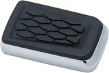 Kuryakyn Hex Brake Pedal Pad Chrome - 5916 with hexagon pattern; enhances grip; designed for RV, automotive, powersports use; ideal for off-road, marine, truck, and motorcycle applications.