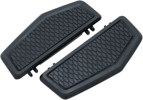 Black textured Kuryakyn Hex Driver Floorboards for easy grip and style