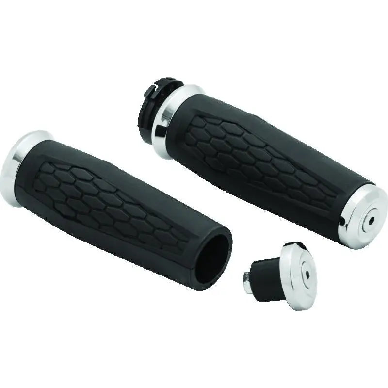 Kuryakyn 5920 Kuryakyn Hex Grips Dual Cable Chrome - 5920