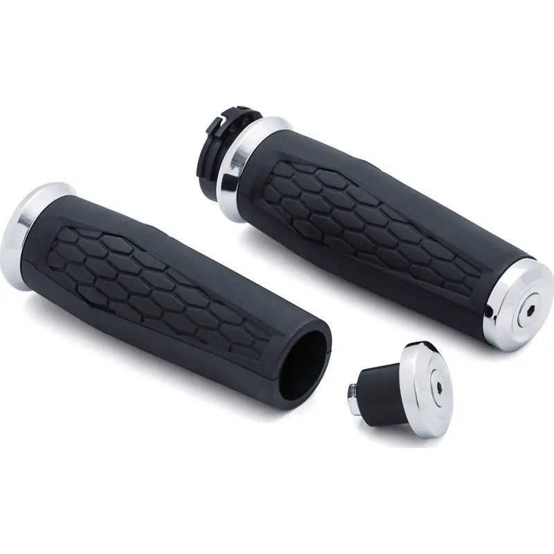 Kuryakyn Hex Grips Dual Cable Chrome - 5920 - Controls