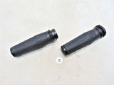 Black rubber motorcycle grips for Kuryakyn Hex Grips Throttle-By-Wire Black 5923